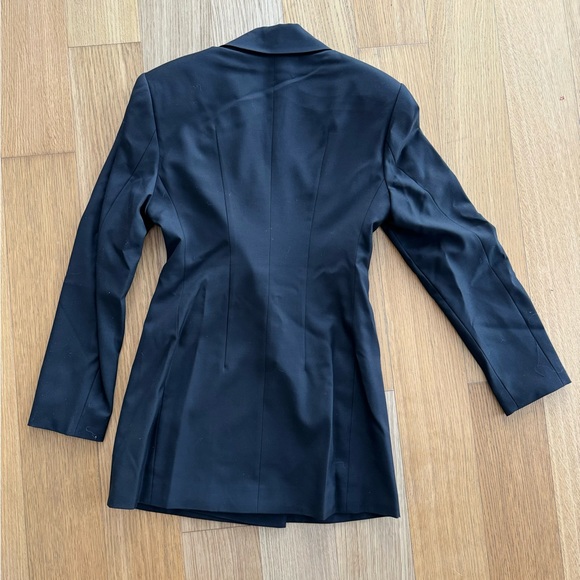 ROTATE BIRGER CHRISTENSEN Black Crystal-Embellished Gabardine Blazer - Picture 6 of 6